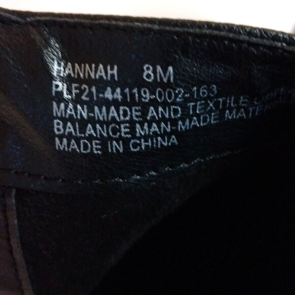 Wonderly Hannah Black Faux Leather Side Zip Ankle Boots Size 8 - Picture 6 of 7